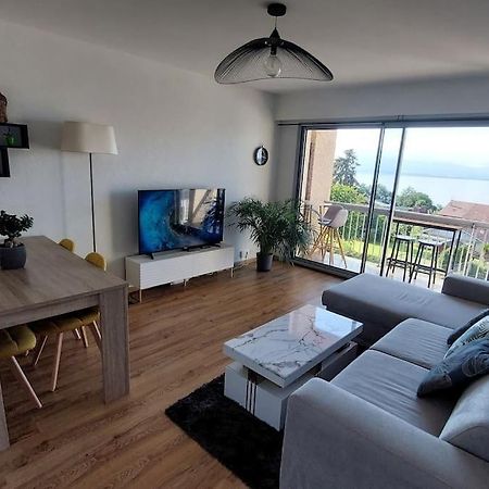 Appart Cosy Avec Vue Sur Le Lac Leman Évian-les-Bains Exteriör bild