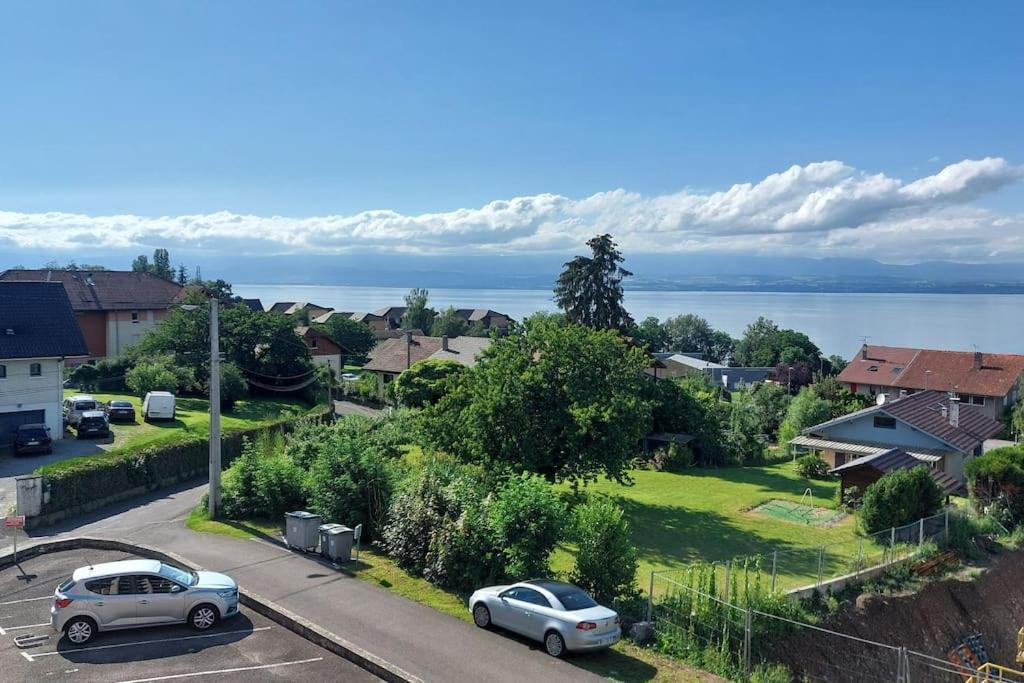 Appart Cosy Avec Vue Sur Le Lac Leman Évian-les-Bains Exteriör bild